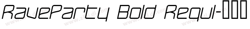 RaveParty Bold Regul字体转换